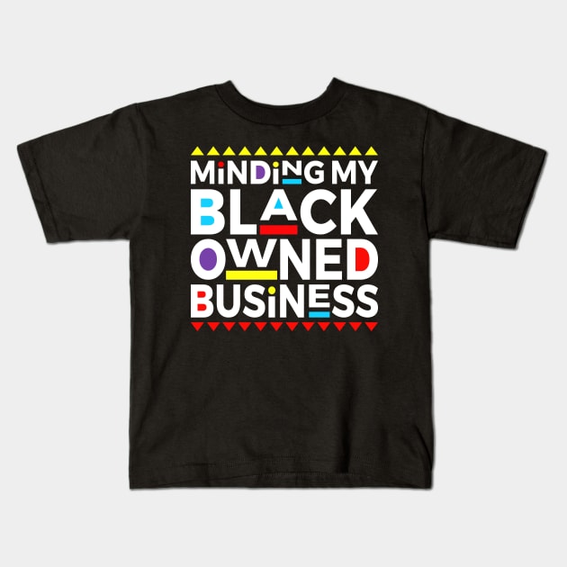 Black Owned Kids T-Shirt by Unicorn Artist